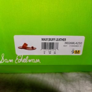 Sam Edelman,  Maxy, Buff Leather Sandal size 9 brand new with box